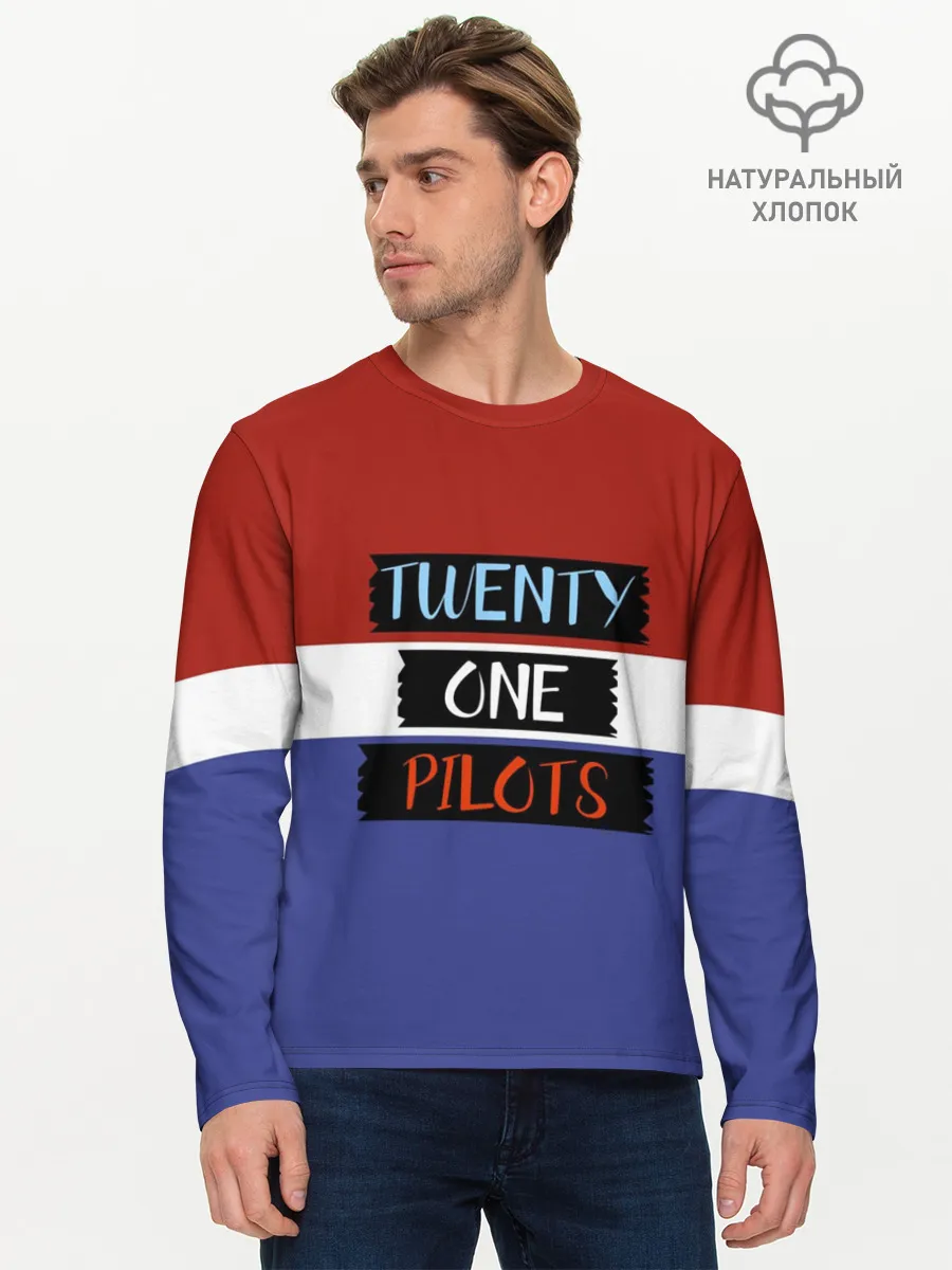 Мужской лонгслив базовый / Twenty one pilots