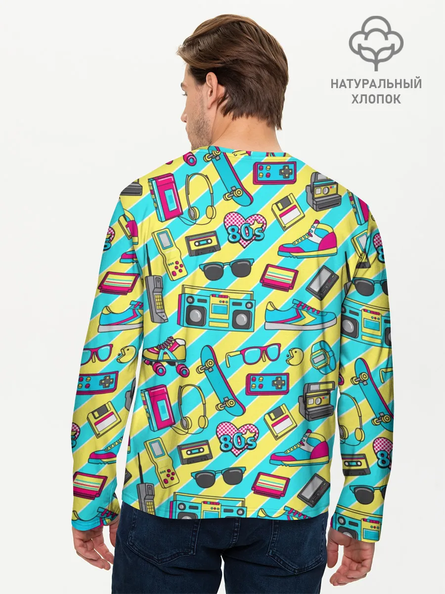 Мужской лонгслив базовый / 80-е