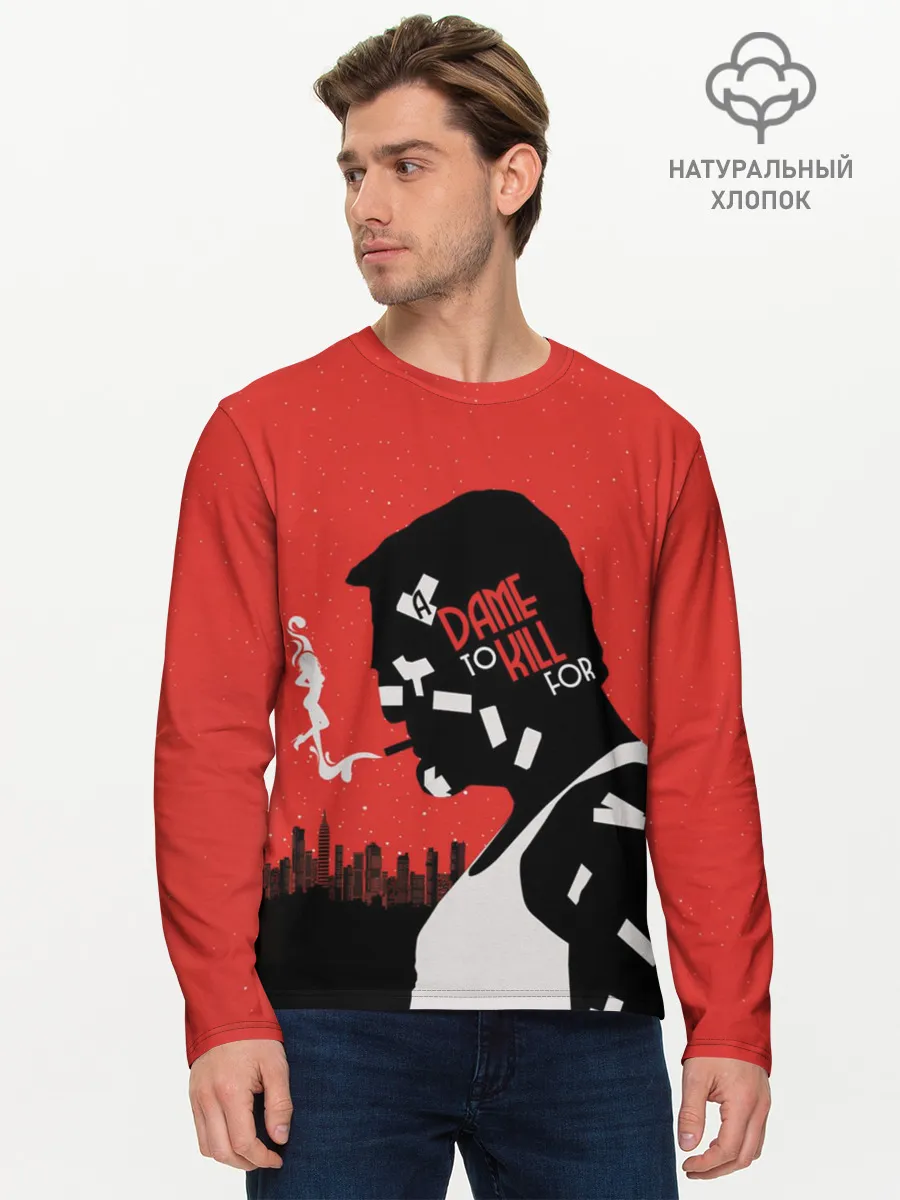 Мужской лонгслив базовый / Город грехов