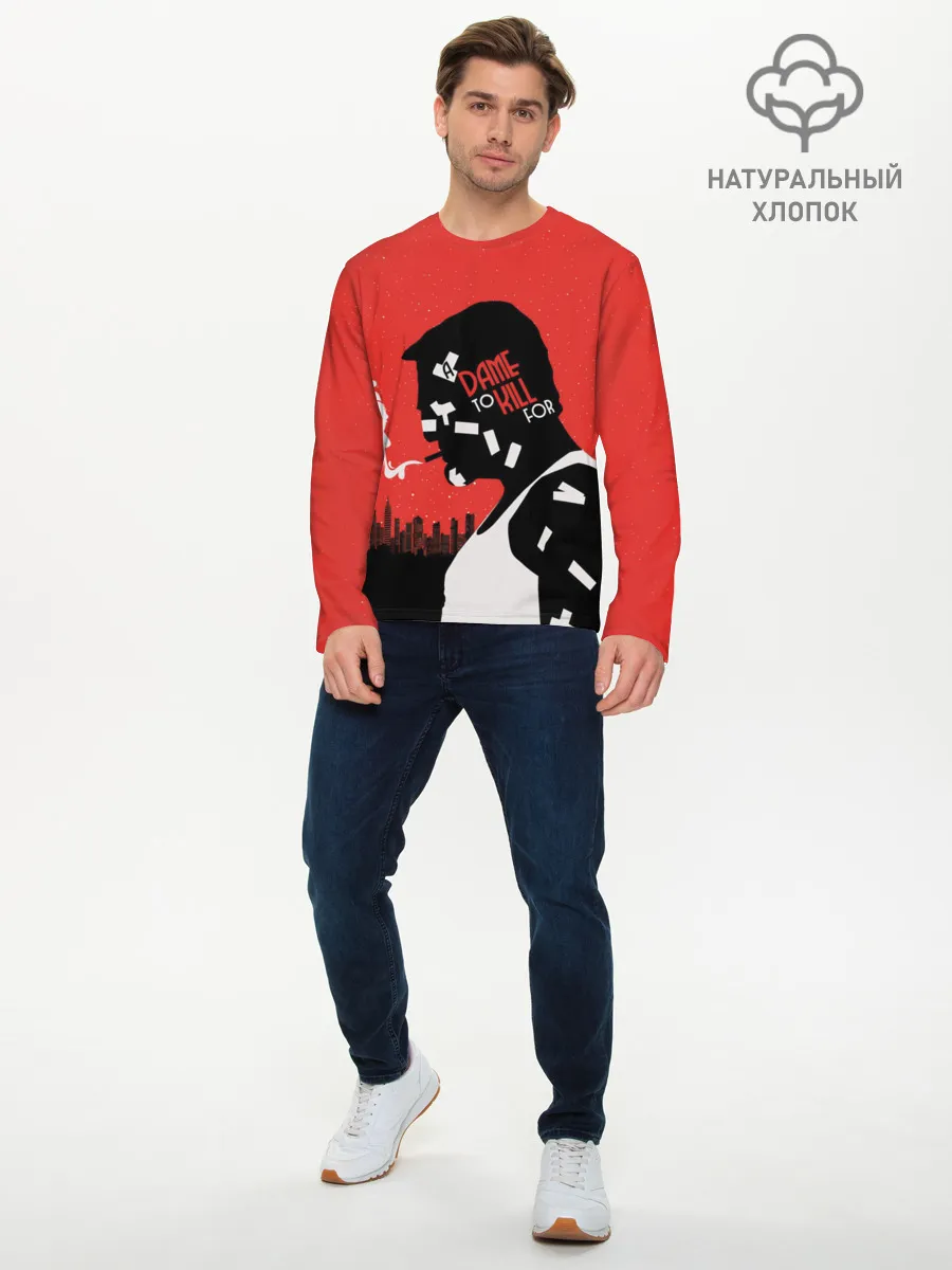 Мужской лонгслив базовый / Город грехов