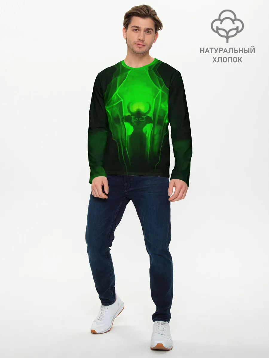 Мужской лонгслив базовый / Демон легиона