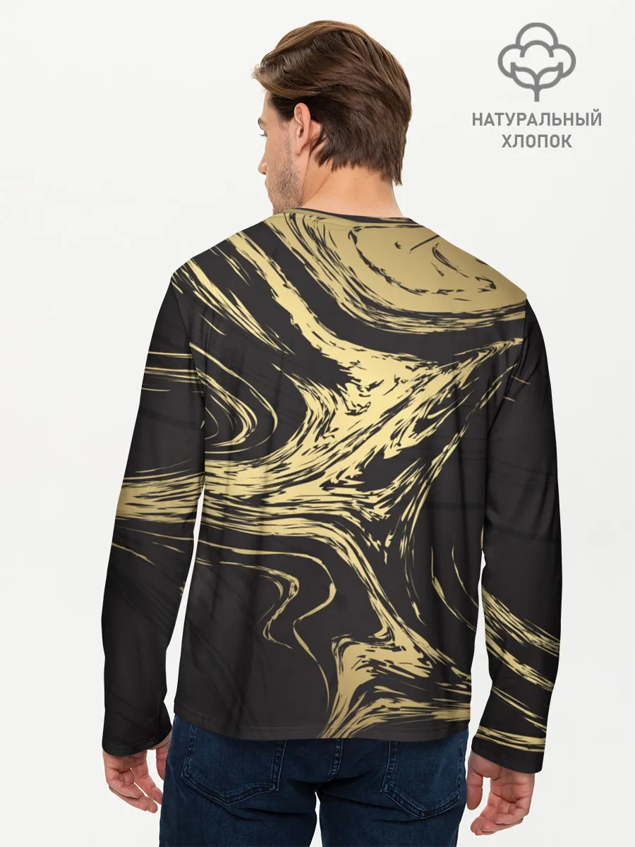 Мужской лонгслив базовый / Золотые реки