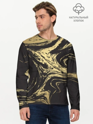 Мужской лонгслив базовый / Золотые реки