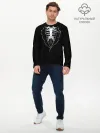 Мужской лонгслив базовый / Скелет