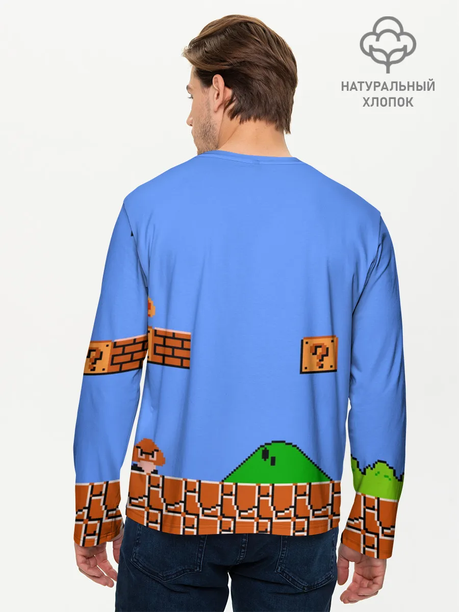 Мужской лонгслив базовый / Bowsette