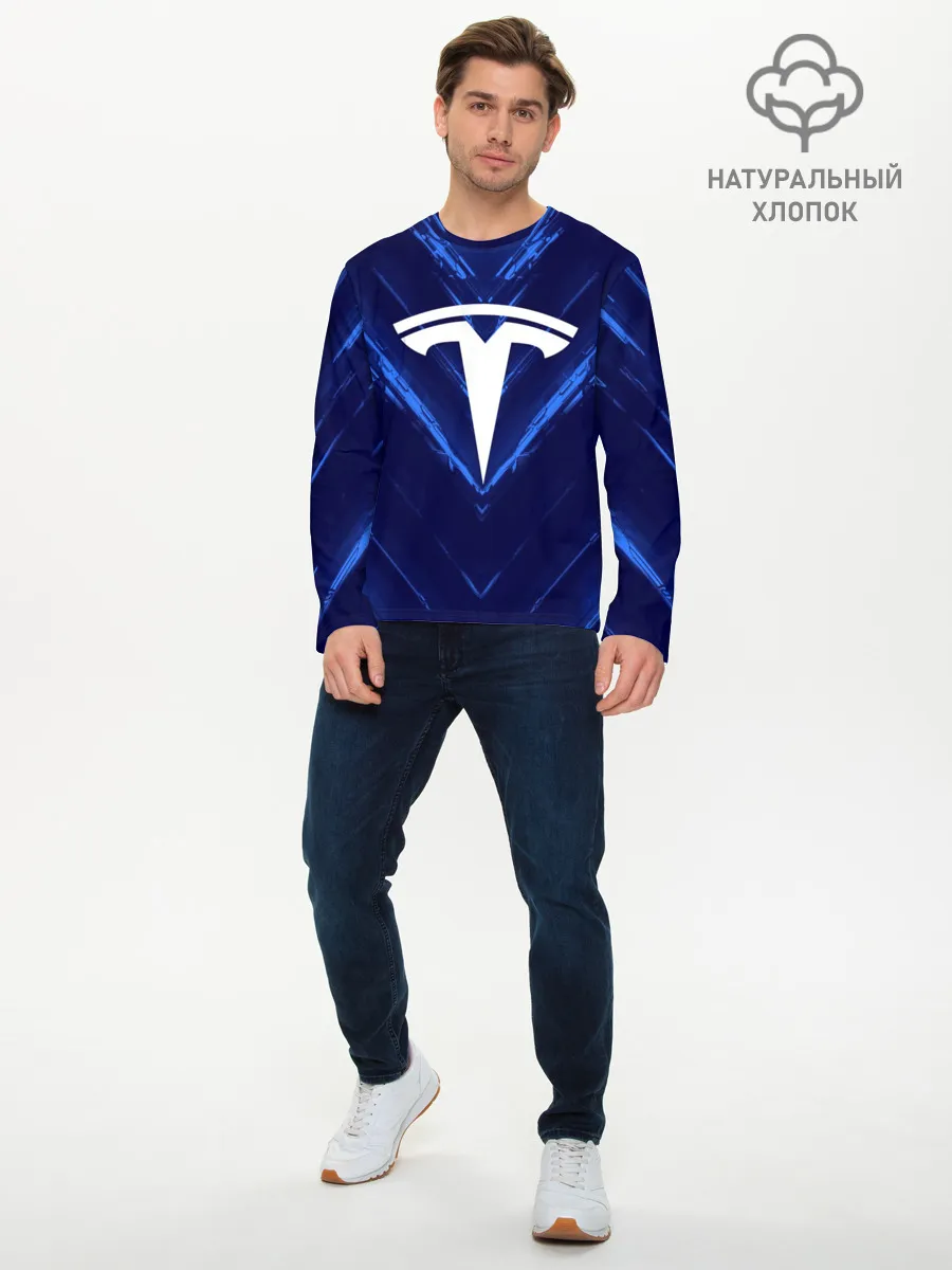 Мужской лонгслив базовый / TESLA