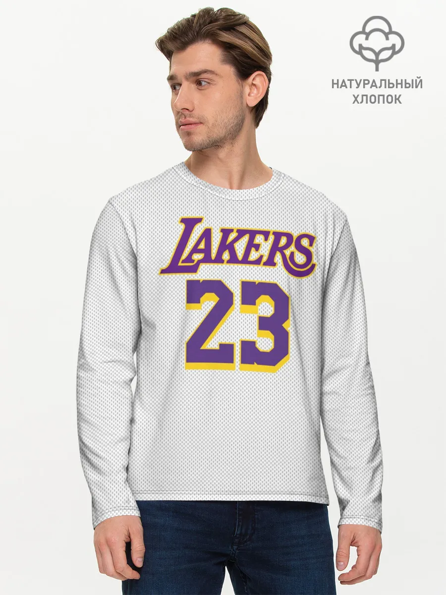 Мужской лонгслив базовый / James 18-19 third LA Lakers