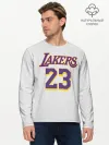 Мужской лонгслив базовый / James 18-19 third LA Lakers