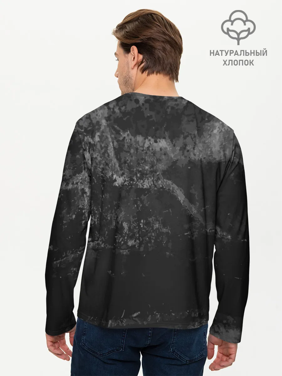 Мужской лонгслив базовый / BLACK Creeper