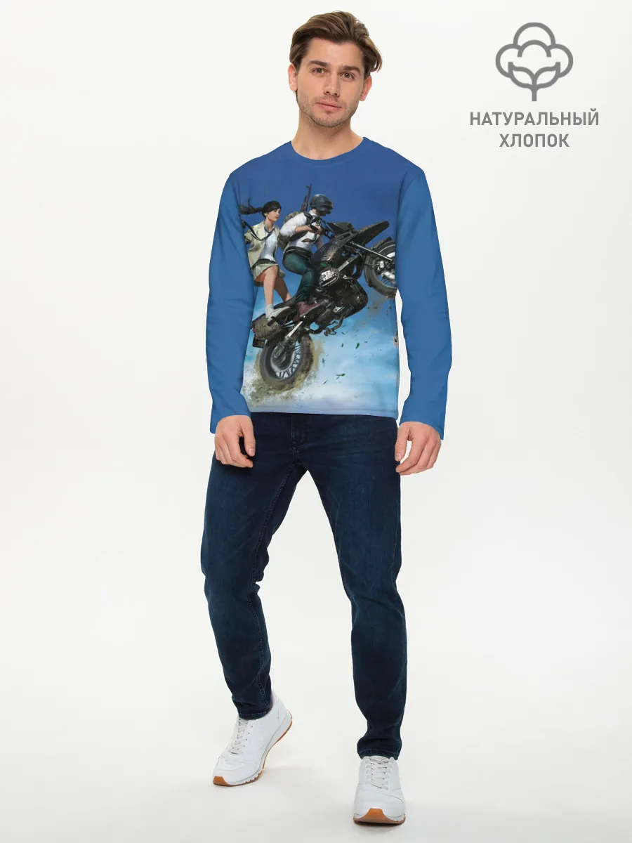 Мужской лонгслив базовый / PUBG