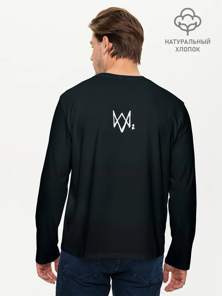 Мужской лонгслив базовый / Watch Dogs. Wrench