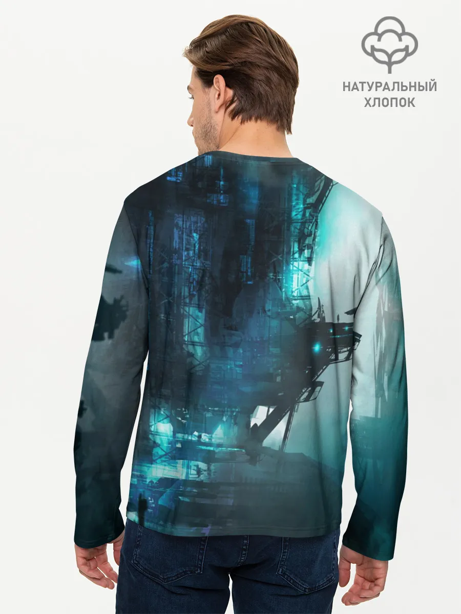 Мужской лонгслив базовый / Cyberpunk 2077