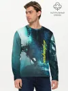 Мужской лонгслив базовый / Cyberpunk 2077