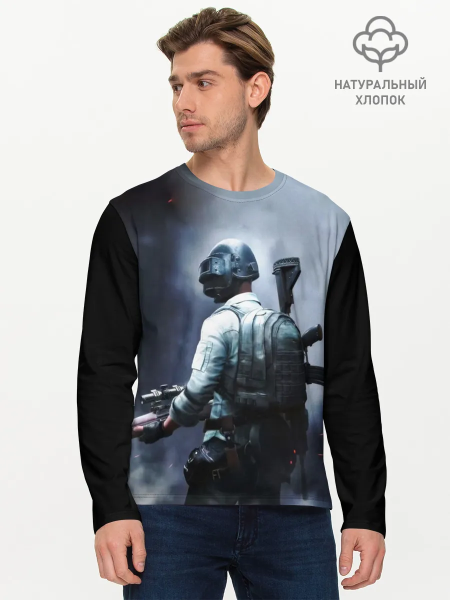 Мужской лонгслив базовый / PUBG