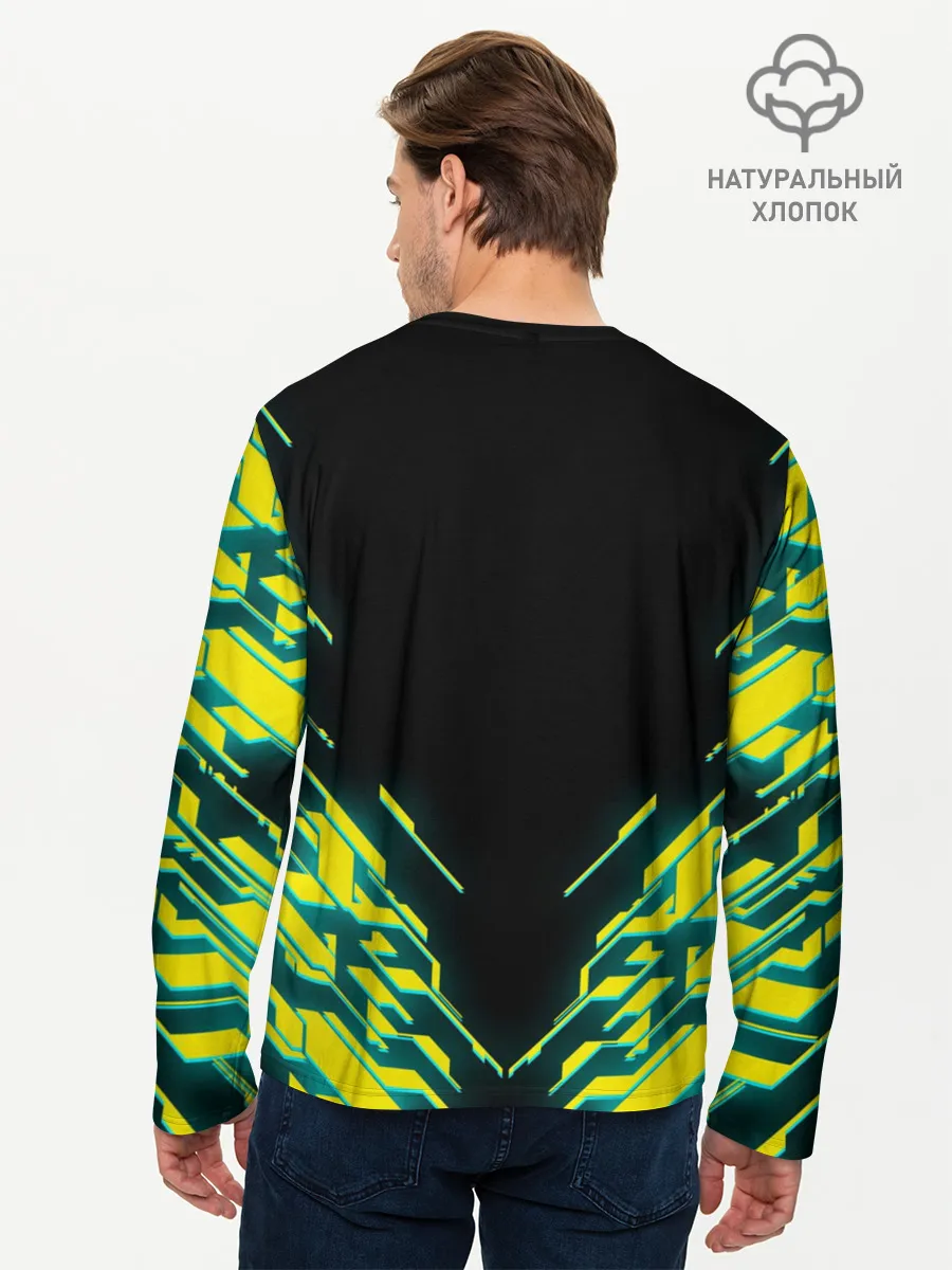 Мужской лонгслив базовый / CYBERPUNK 2077