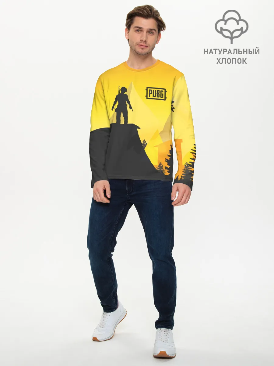 Мужской лонгслив базовый / PUBG