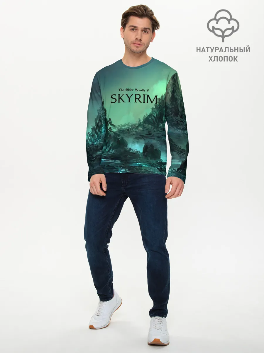 Мужской лонгслив базовый / SKYRIM