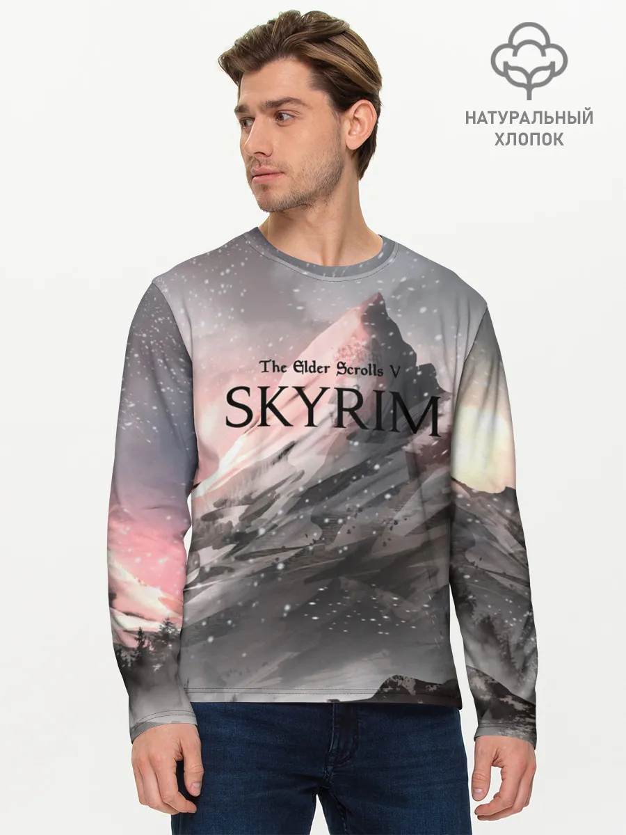 Мужской лонгслив базовый / The Elder Scrolls Skyrim