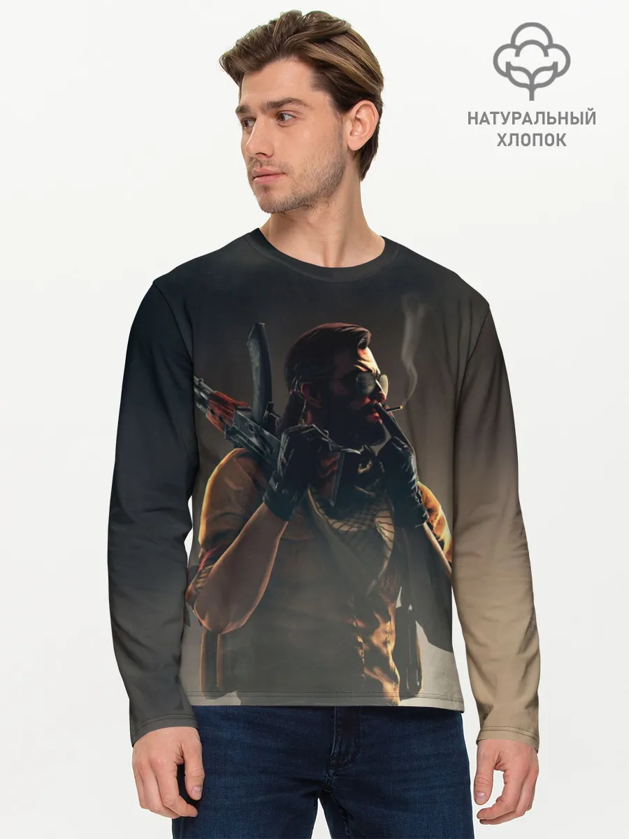 Мужской лонгслив базовый / Counter-Strike
