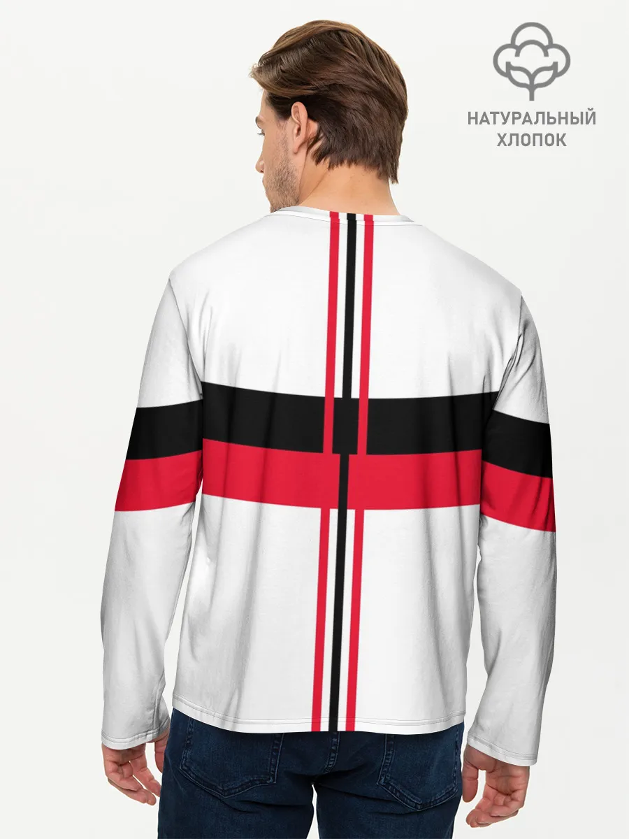 Мужской лонгслив базовый / AC Milan