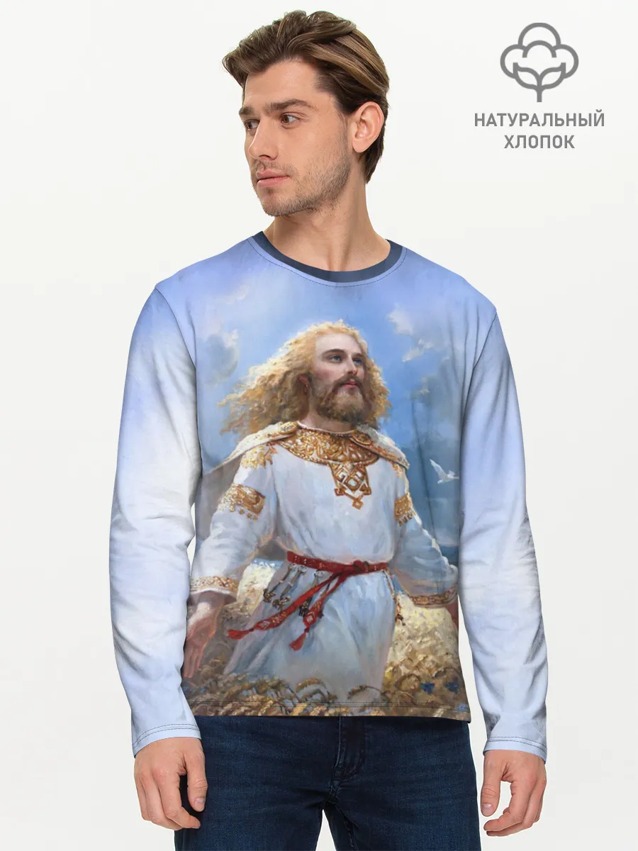 Мужской лонгслив базовый / Даждьбог