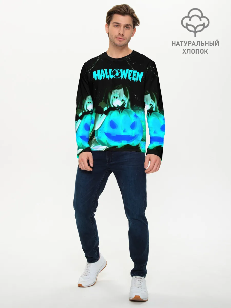Мужской лонгслив базовый / Halloween