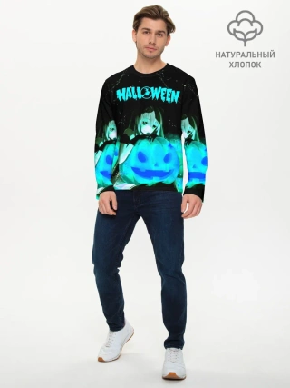 Мужской лонгслив базовый / Halloween