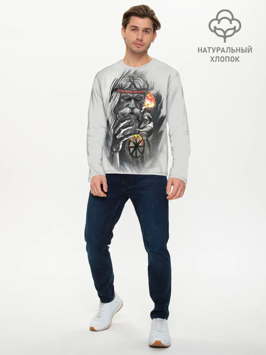 Мужской лонгслив базовый / Сварог