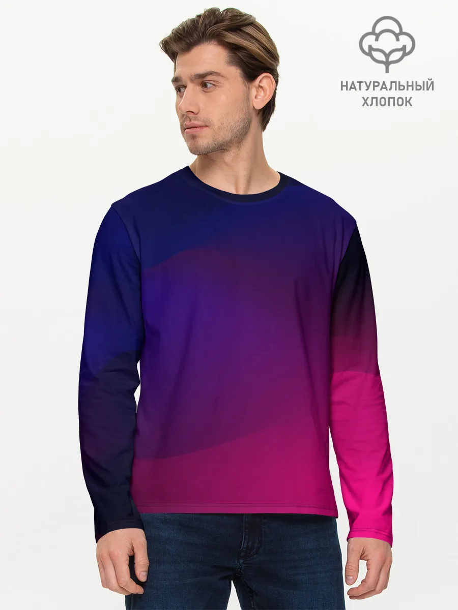 Мужской лонгслив базовый / Abstract simple colors