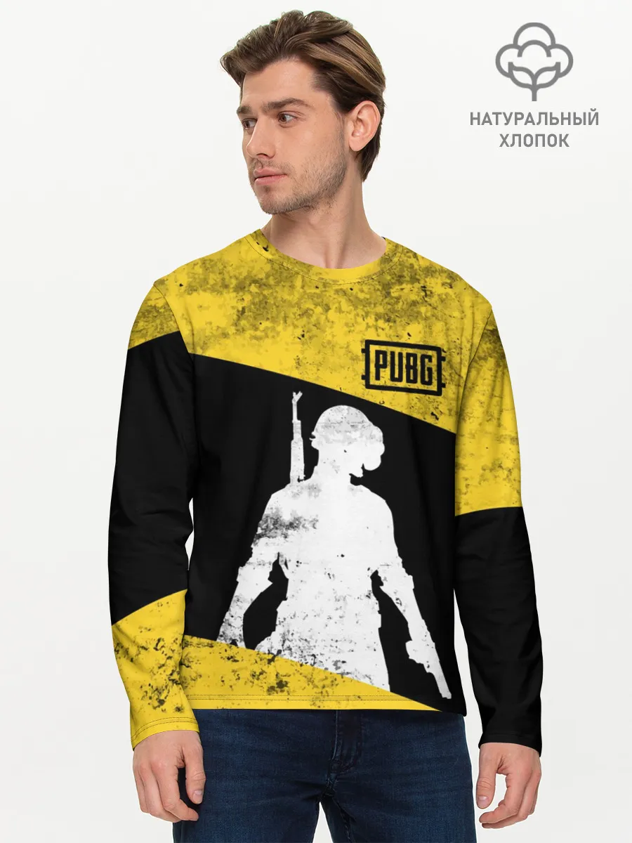 Мужской лонгслив базовый / PUBG Grunge