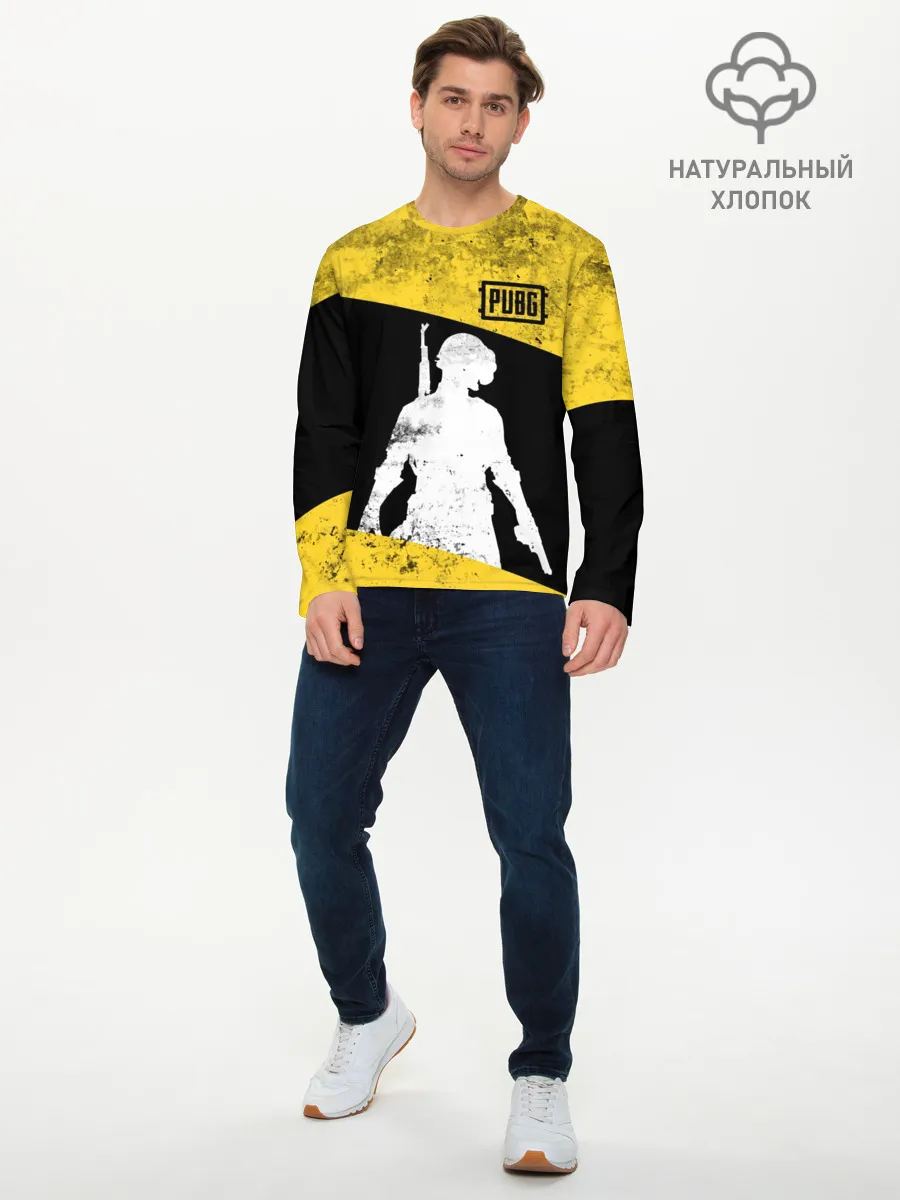 Мужской лонгслив базовый / PUBG Grunge