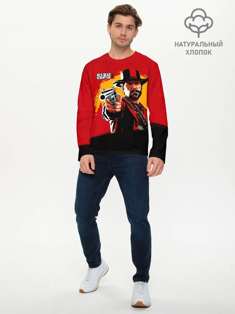 Мужской лонгслив базовый / Red Dead Redemption 2