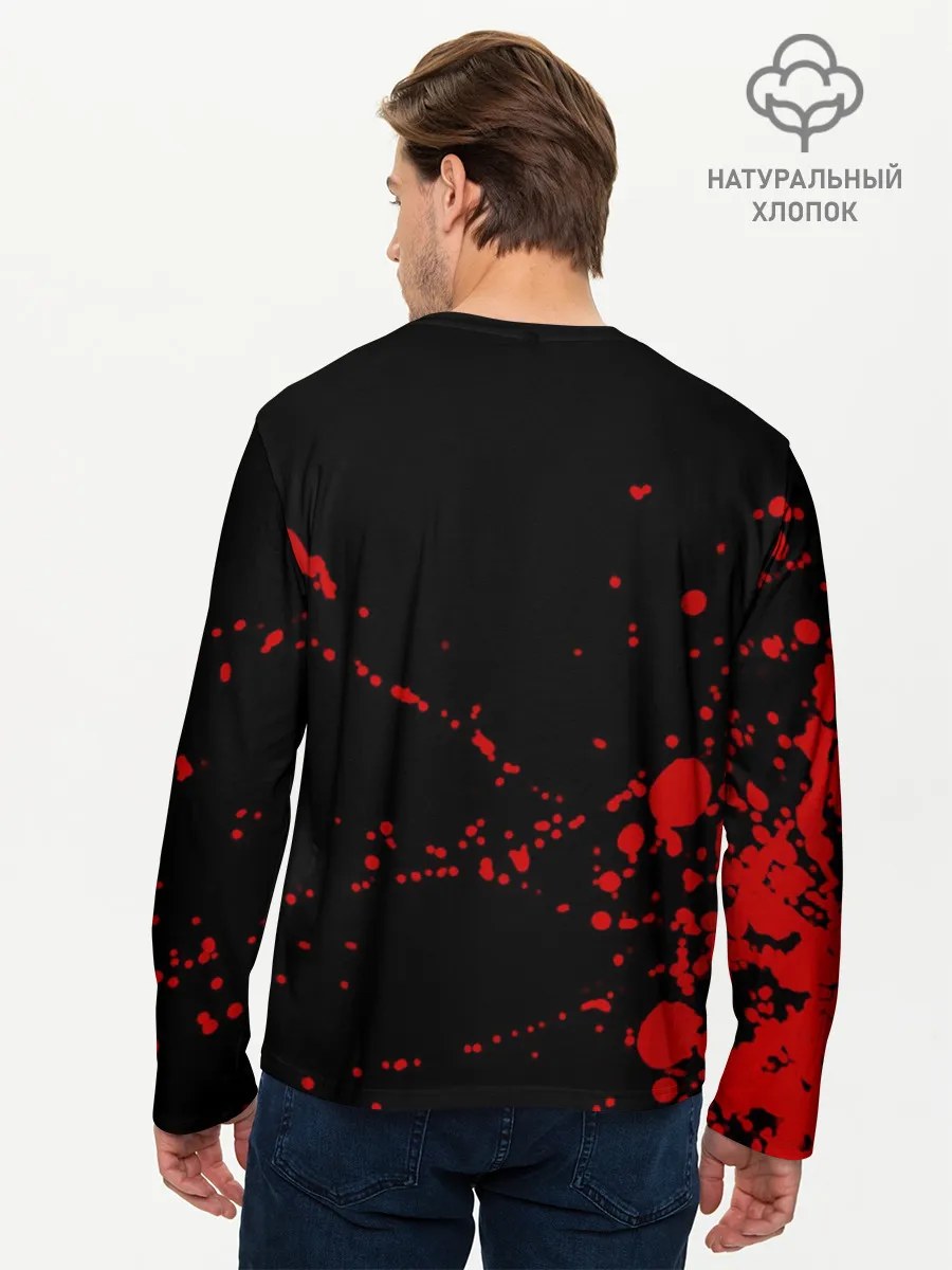 Мужской лонгслив базовый / The Witcher Blood