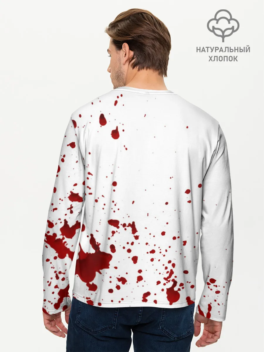 Мужской лонгслив базовый / Кровь Не Моя