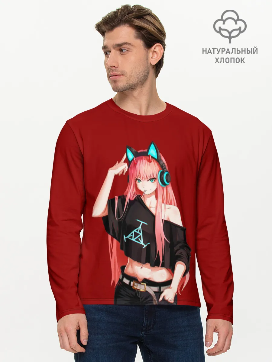 Мужской лонгслив базовый / Anime lets play