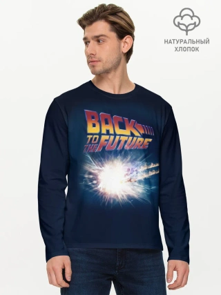 Мужской лонгслив базовый / Back to the future_8