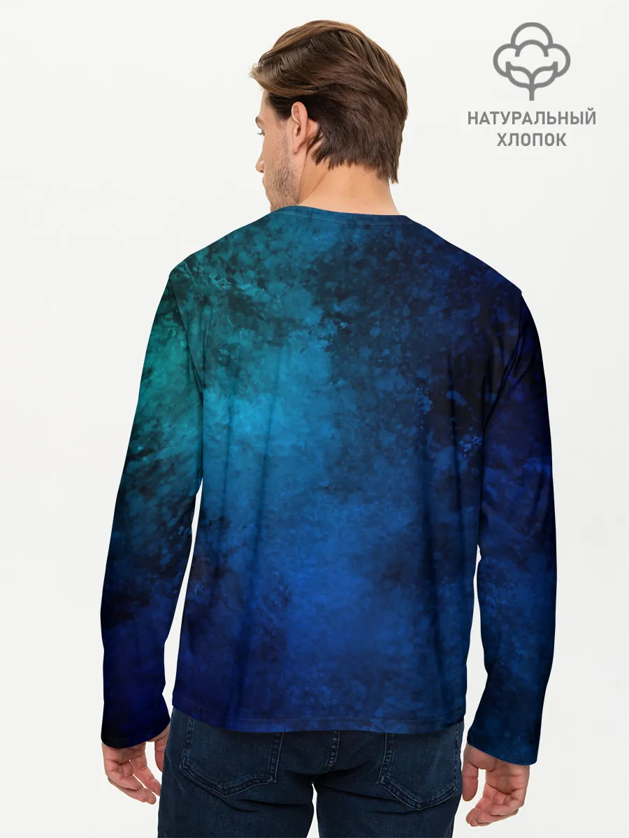 Мужской лонгслив базовый / Абстракция