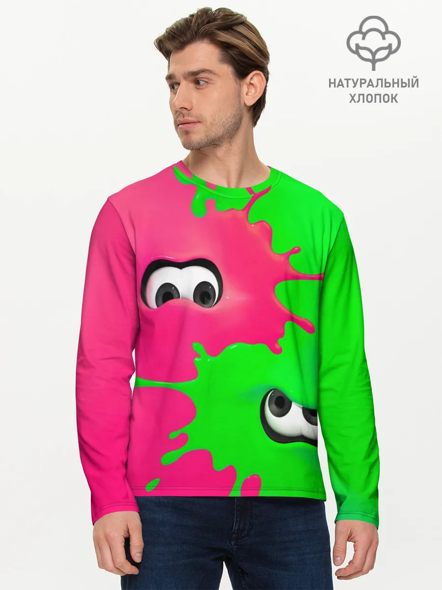 Мужской лонгслив базовый / Splatoon