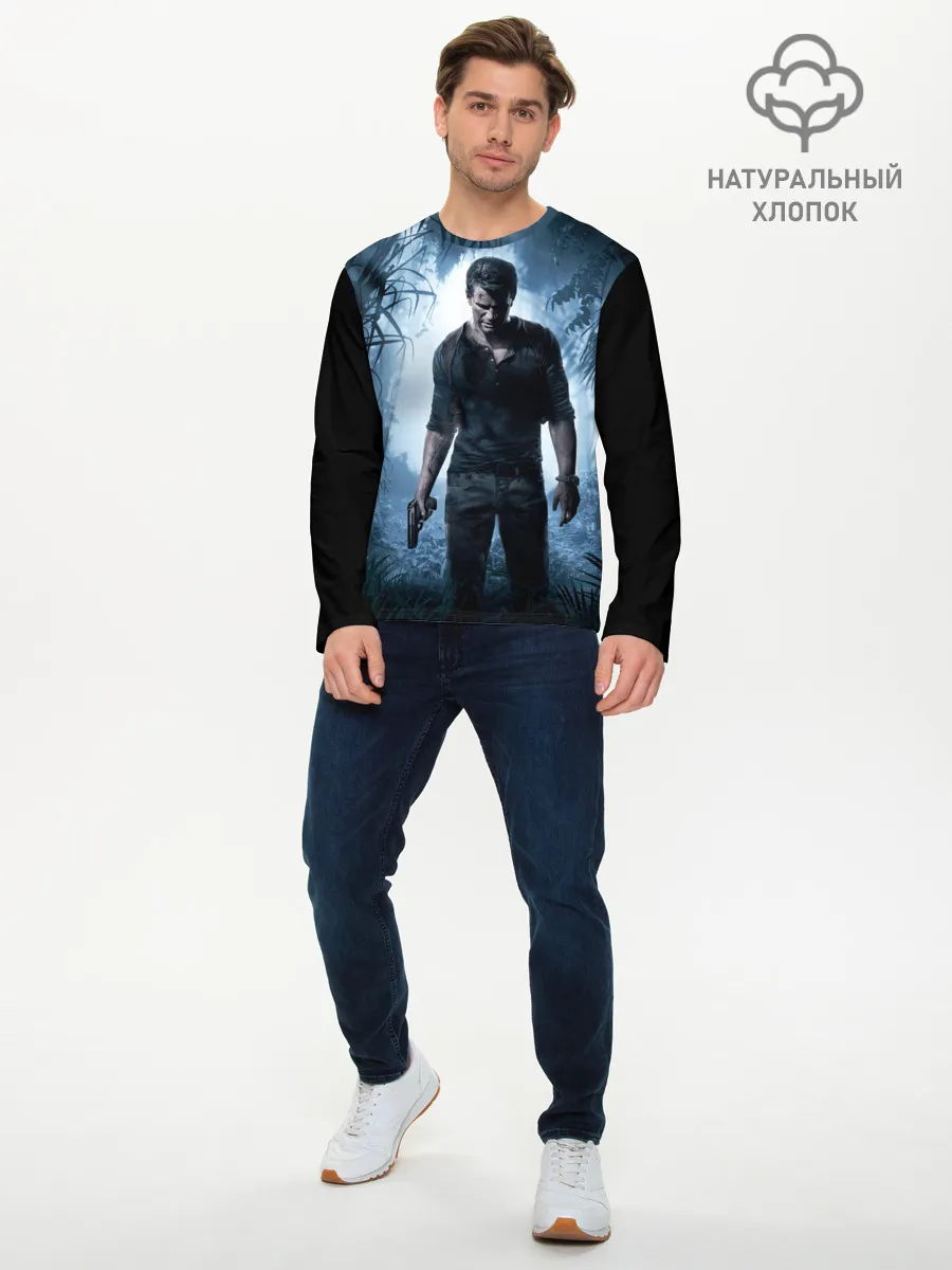 Мужской лонгслив базовый / Uncharted 4
