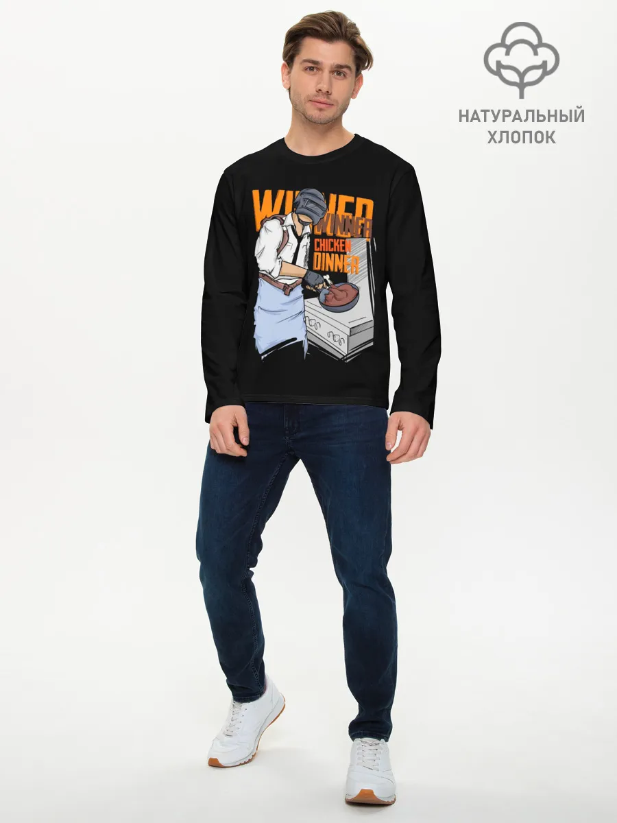 Мужской лонгслив базовый / PUBG