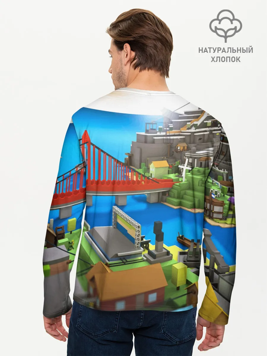 Мужской лонгслив базовый / ROBLOX