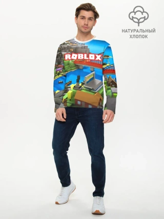 Мужской лонгслив базовый / ROBLOX