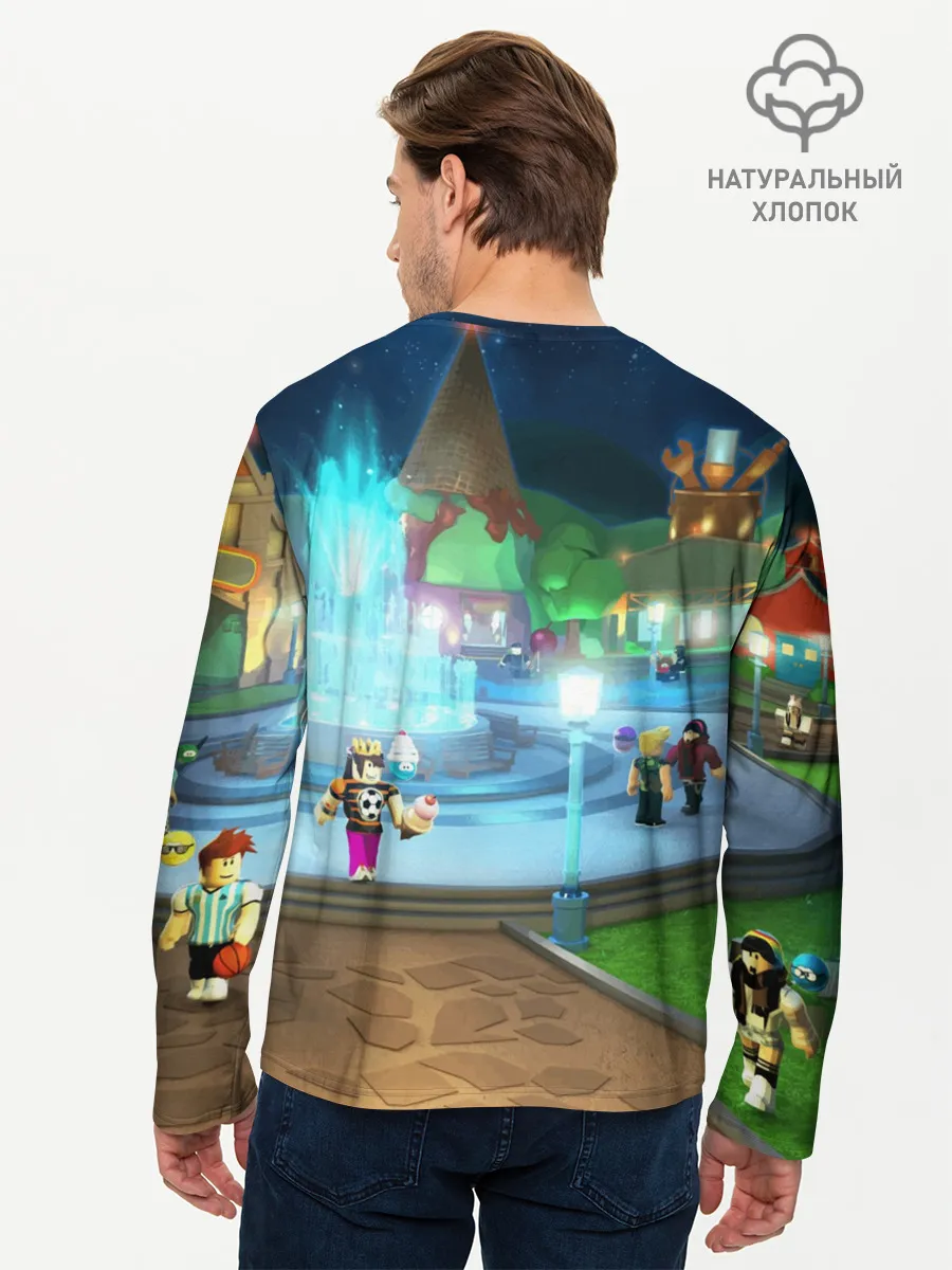 Мужской лонгслив базовый / ROBLOX
