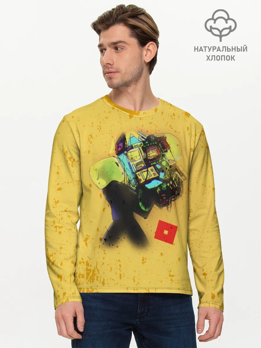 Мужской лонгслив базовый / ROBLOX Grunge ART