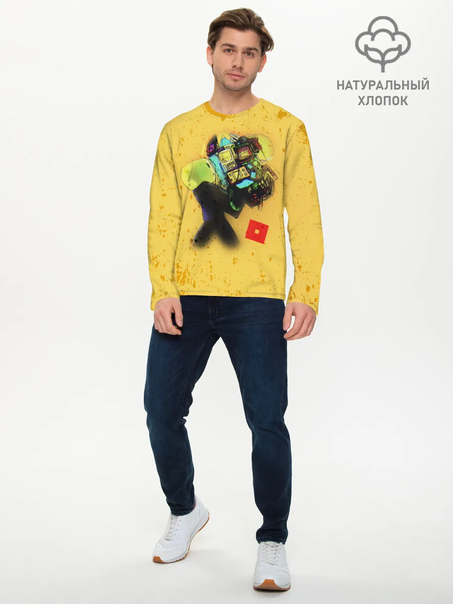 Мужской лонгслив базовый / ROBLOX Grunge ART