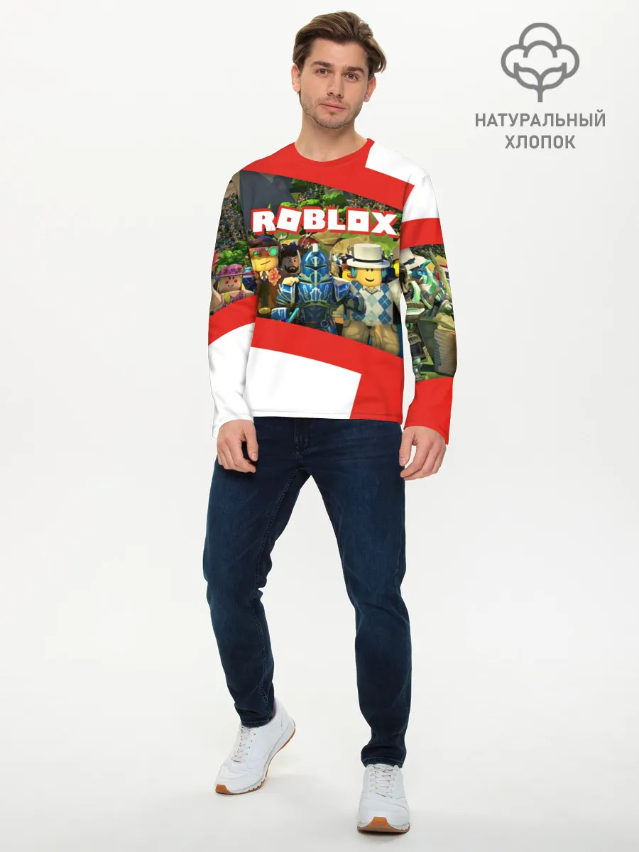 Мужской лонгслив базовый / ROBLOX