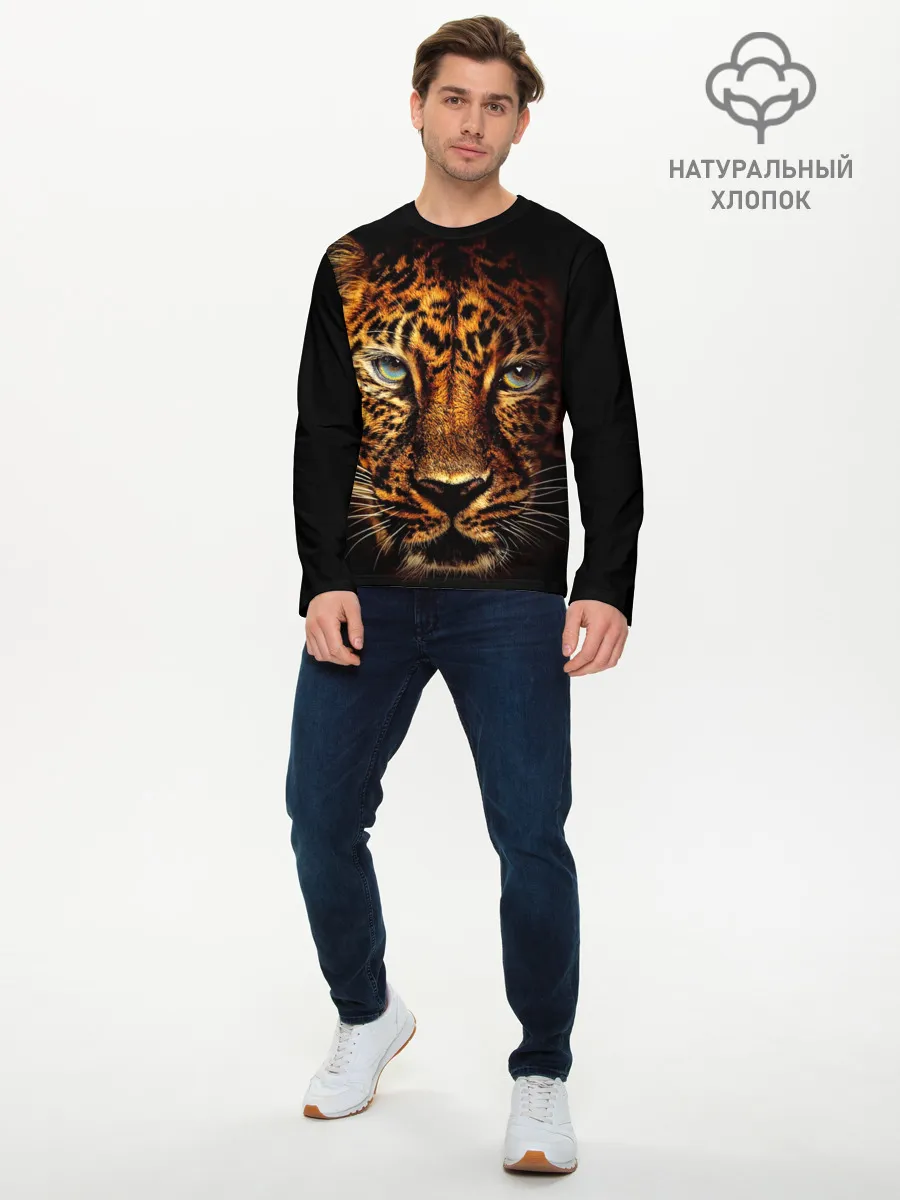Мужской лонгслив базовый / Ягуар