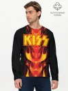 Мужской лонгслив базовый / Kiss