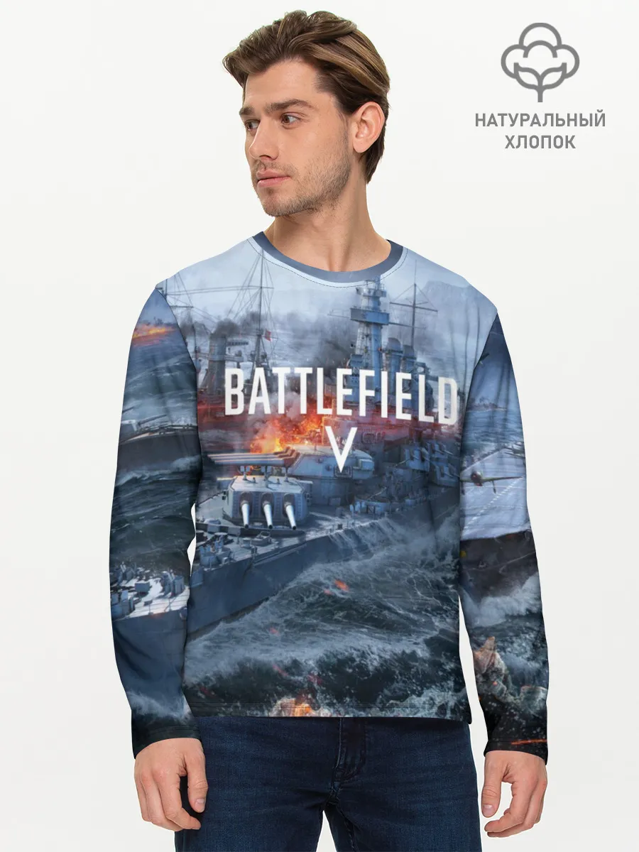 Мужской лонгслив базовый / BATTLEFIELD 5
