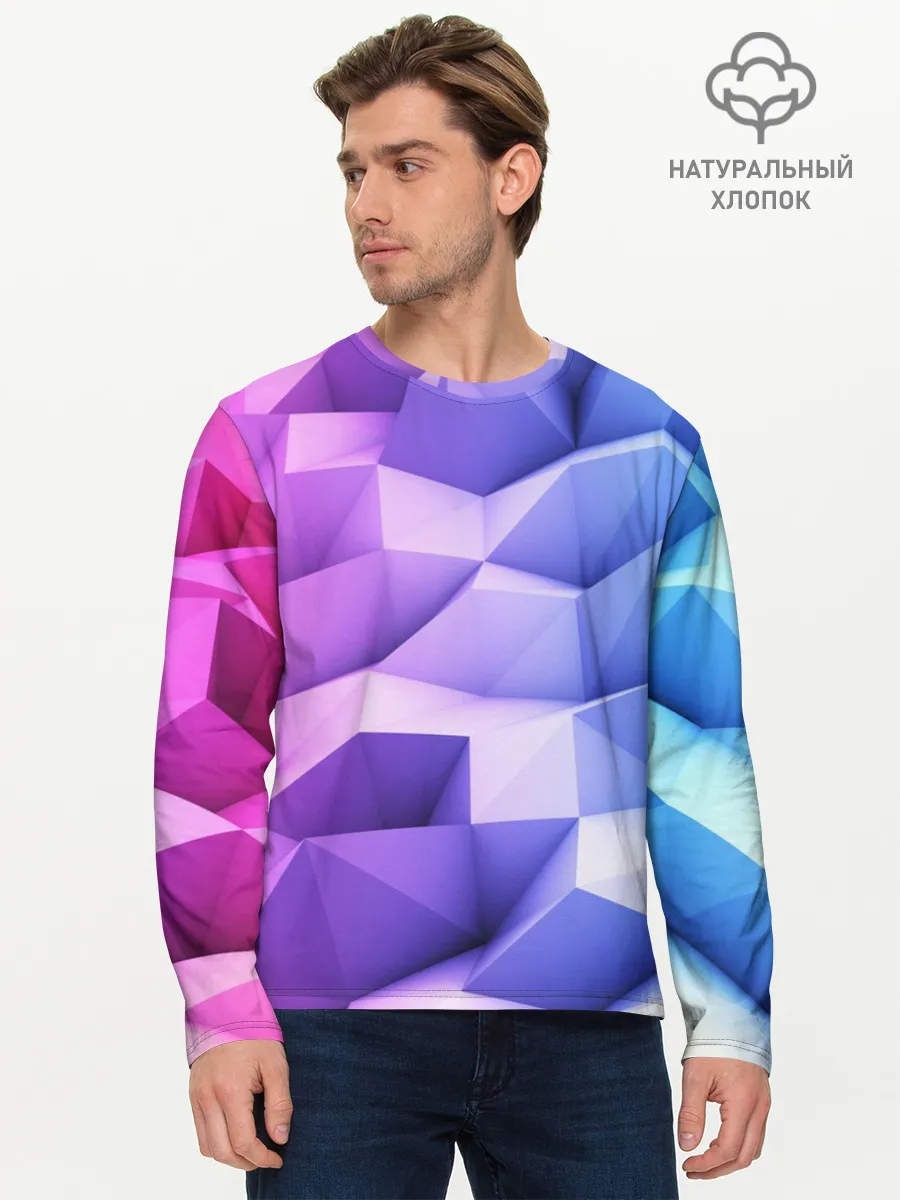 Мужской лонгслив базовый / Текстура